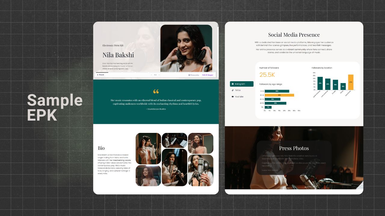 Image of a Sample EPK example