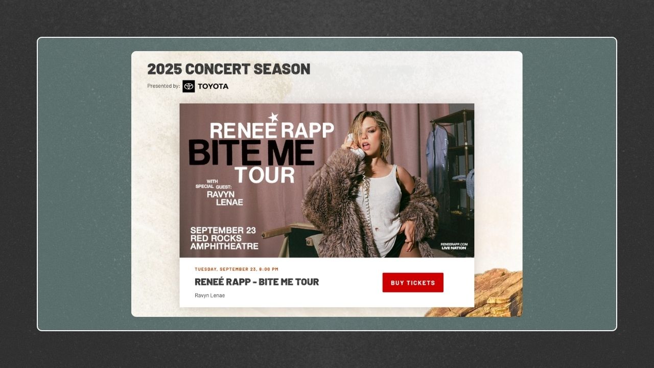 Image of Rene Rapp's Live Show Poster