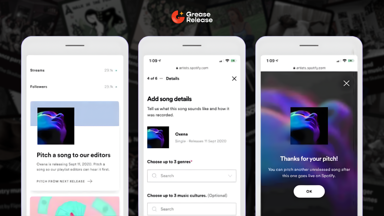 Submit music to spotify editorial playlists