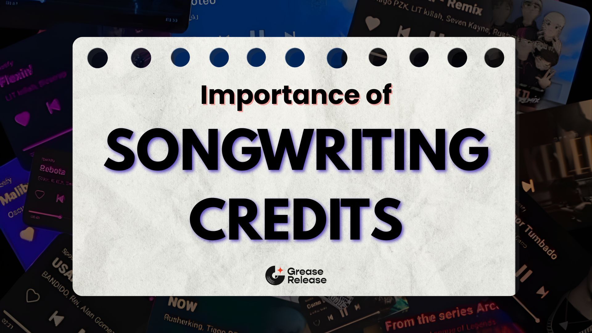 Songwriter Credits and Why They Are Important