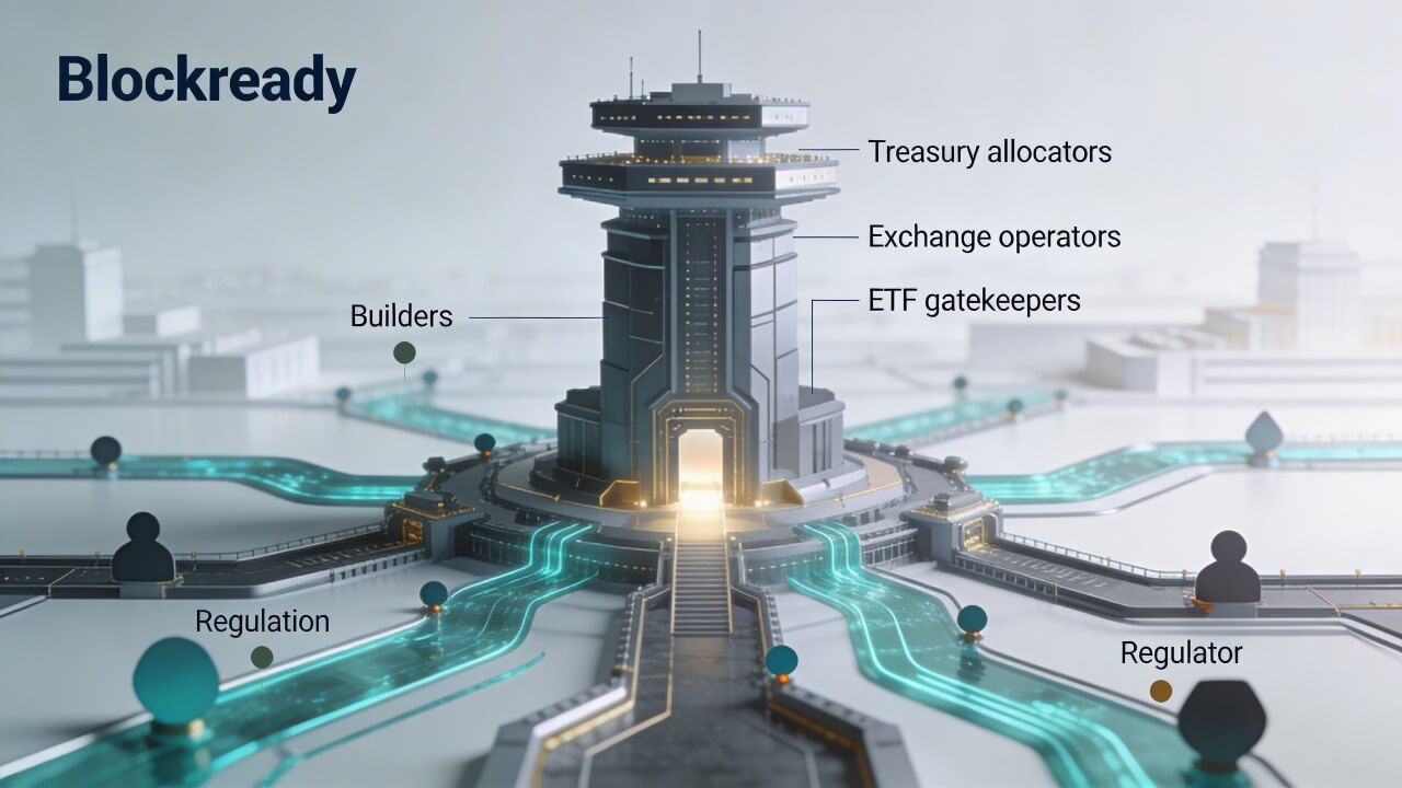 Illustration of the most influential figures in crypto, showing builders, regulators, ETF gatekeepers, exchange operators, and treasury allocators shaping the industry