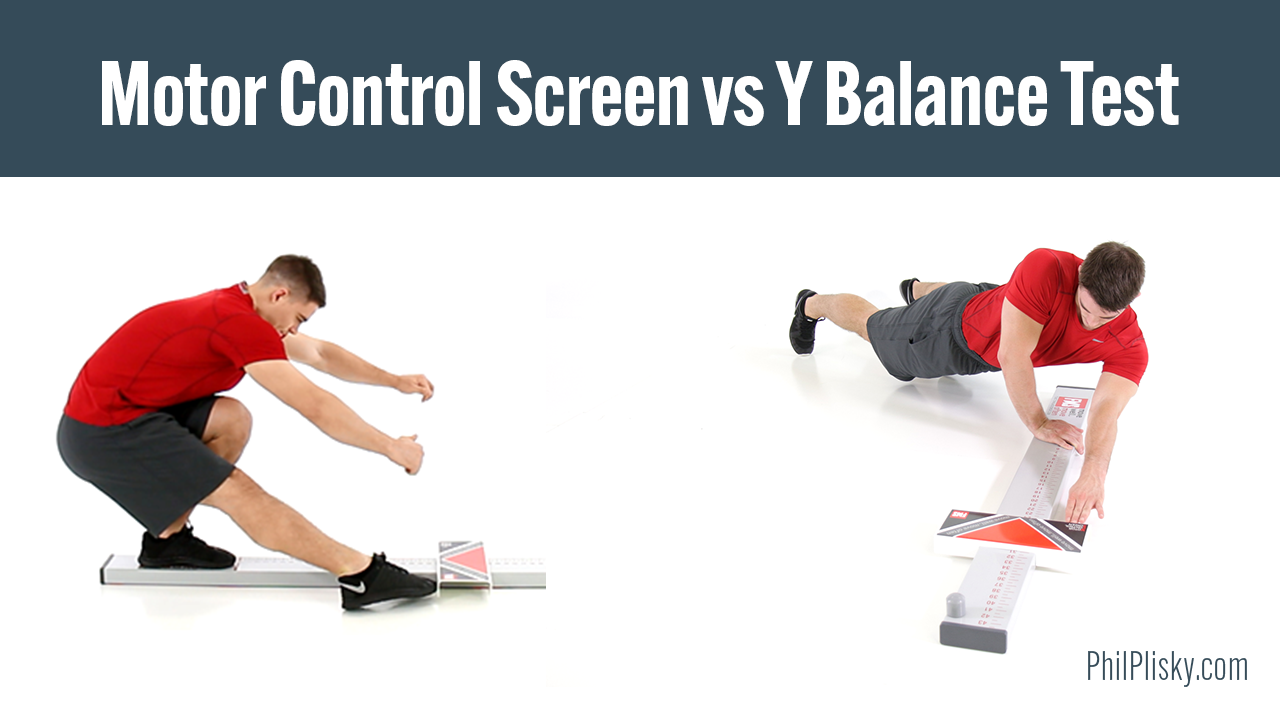Male athlete performing tests from the Motor Control Screen