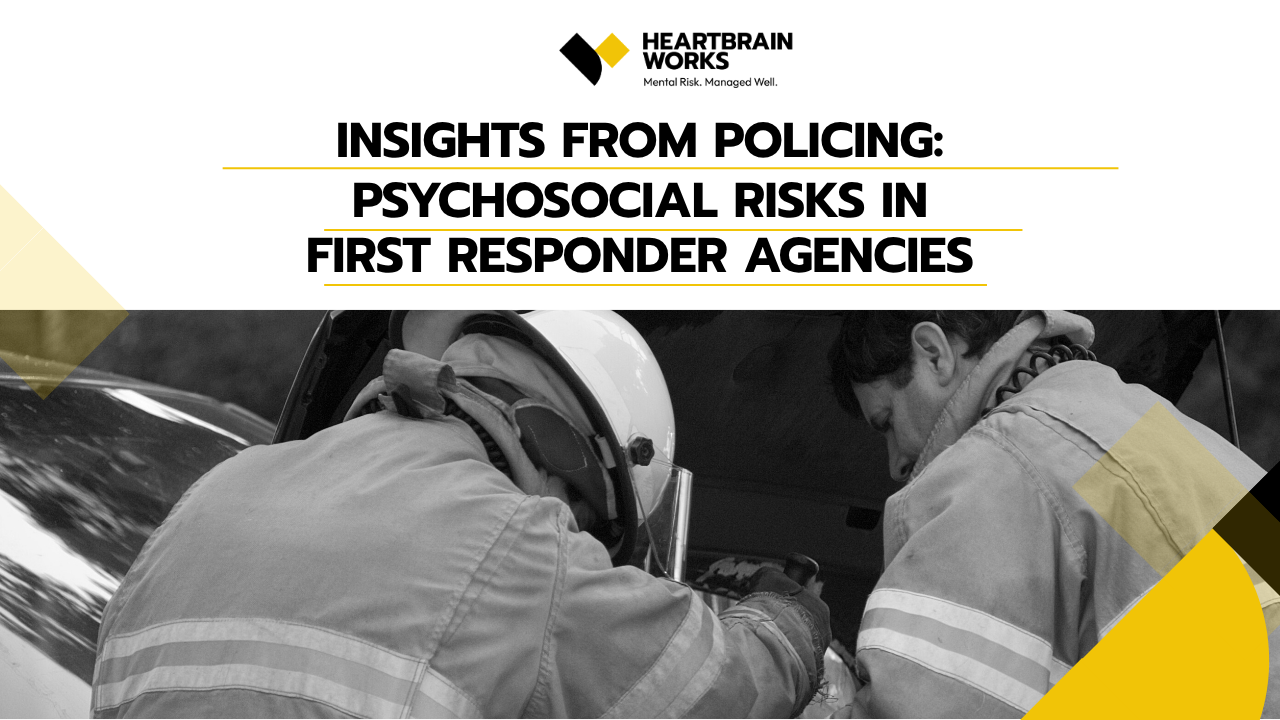 Psychosocial Risk Scenario Insights from Policing: Psychosocial Risks in First Responder Agencies