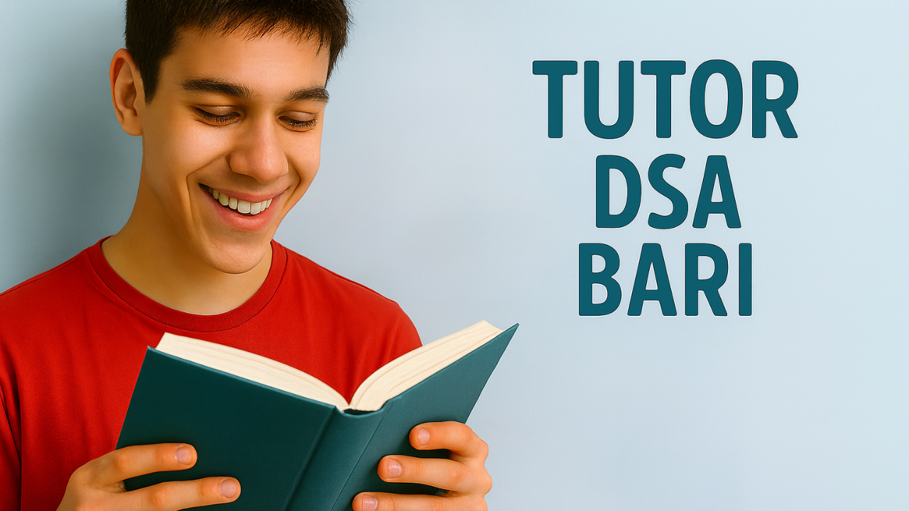 Ragazzo dislessico seguito da un tutor DSA a Bari, impegnato in uno studio sereno e personalizzato.