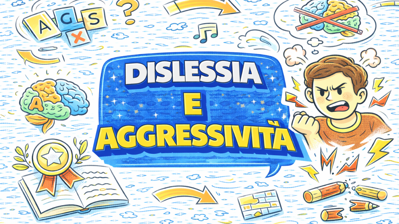 Bambino dislessico frustrato aggressività comportamento scuola