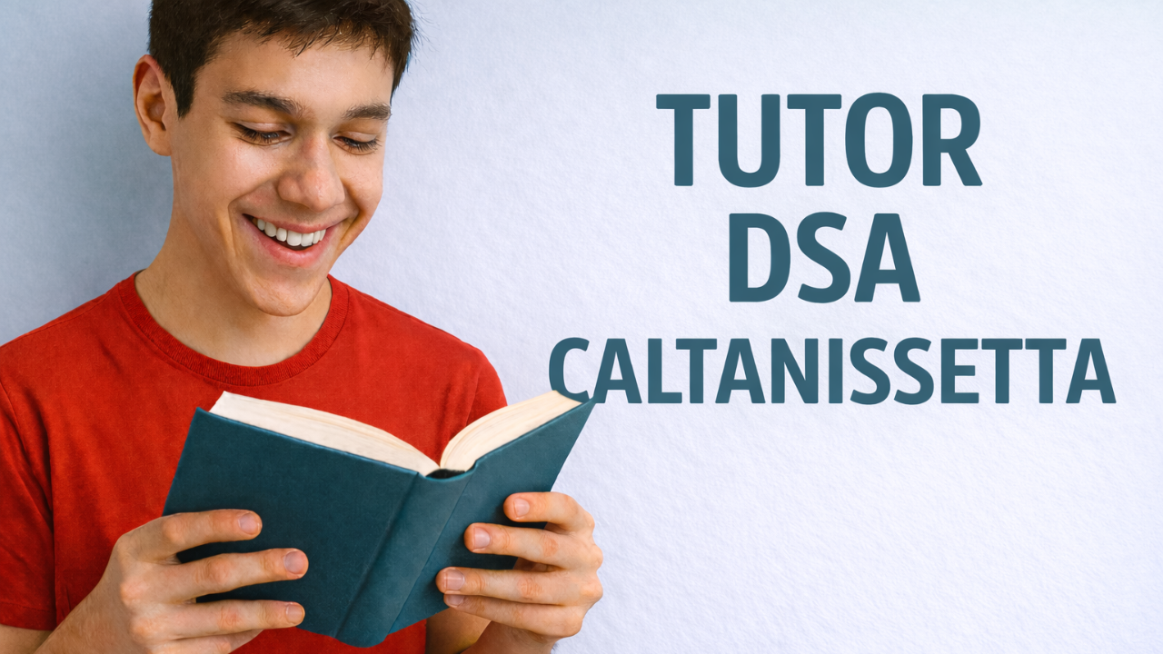 Ragazzo dislessico che studia con un tutor DSA a Caltanissetta, sereno durante un percorso personalizzato.