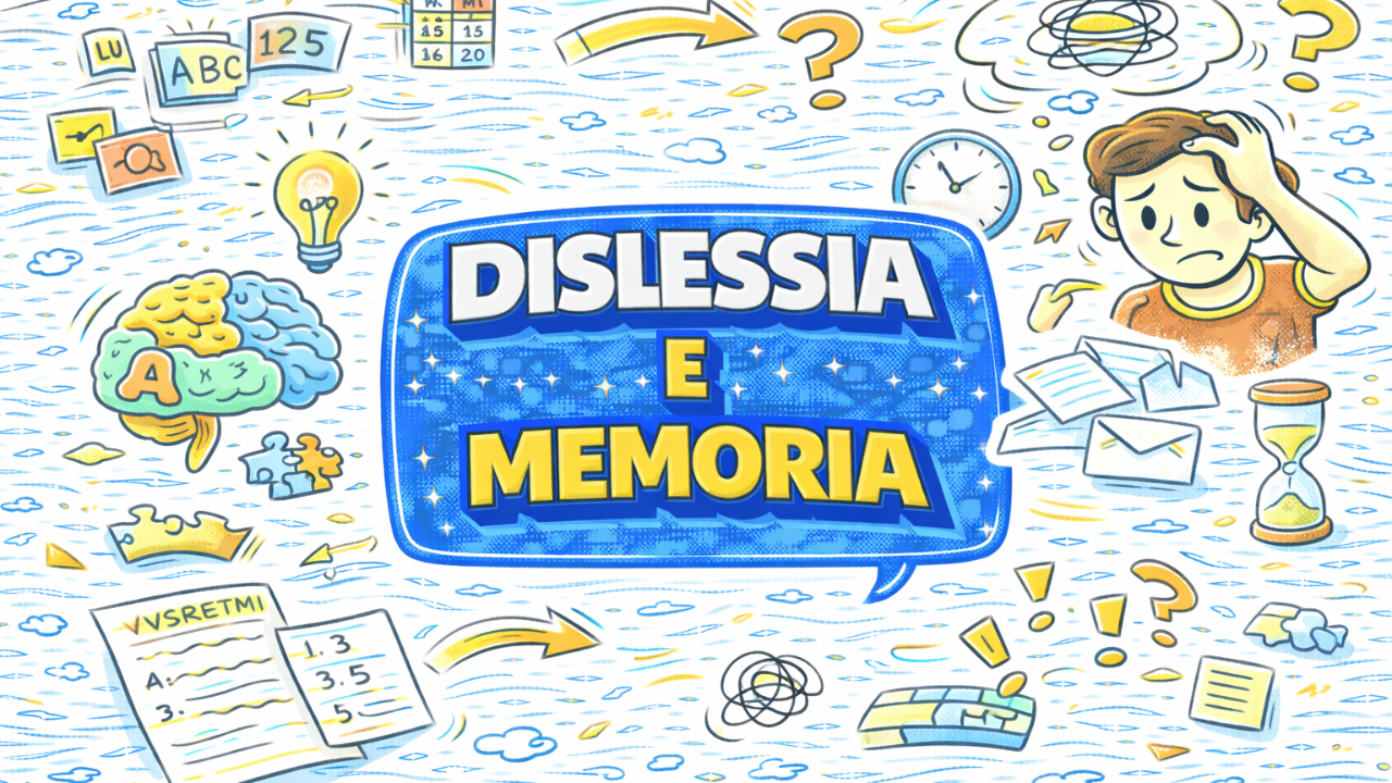 Bambino dislessico memoria di lavoro studio strategie