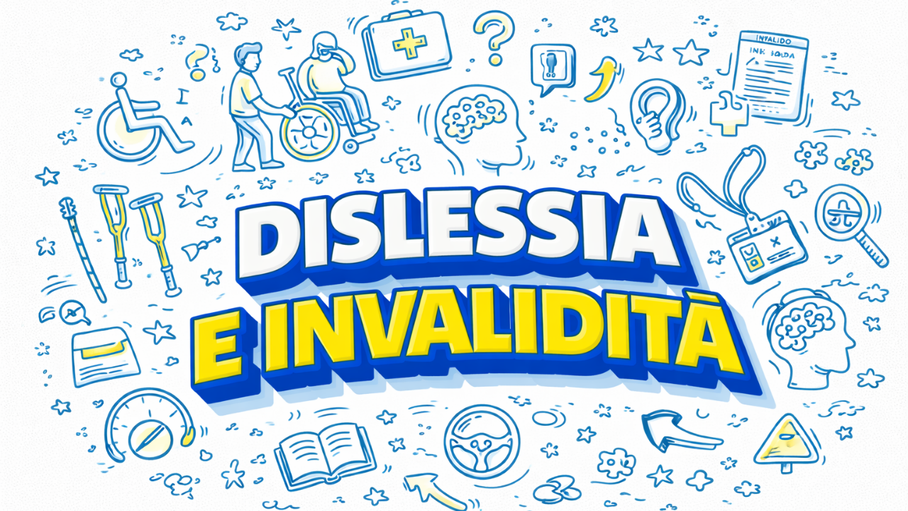 Dislessia e invalidità - percentuale INPS legge 104 indennità frequenza