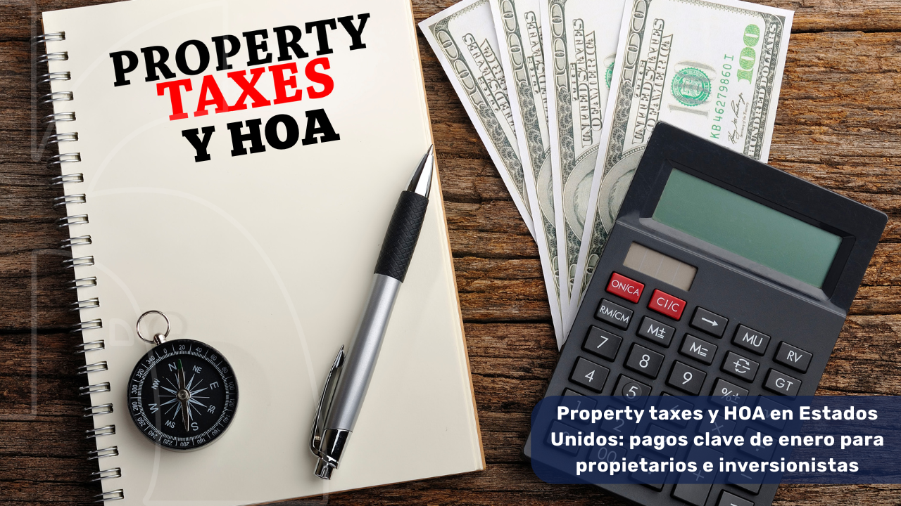 Property taxes y HOA en Estados Unidos: pagos clave de enero para propietarios e inversionistas