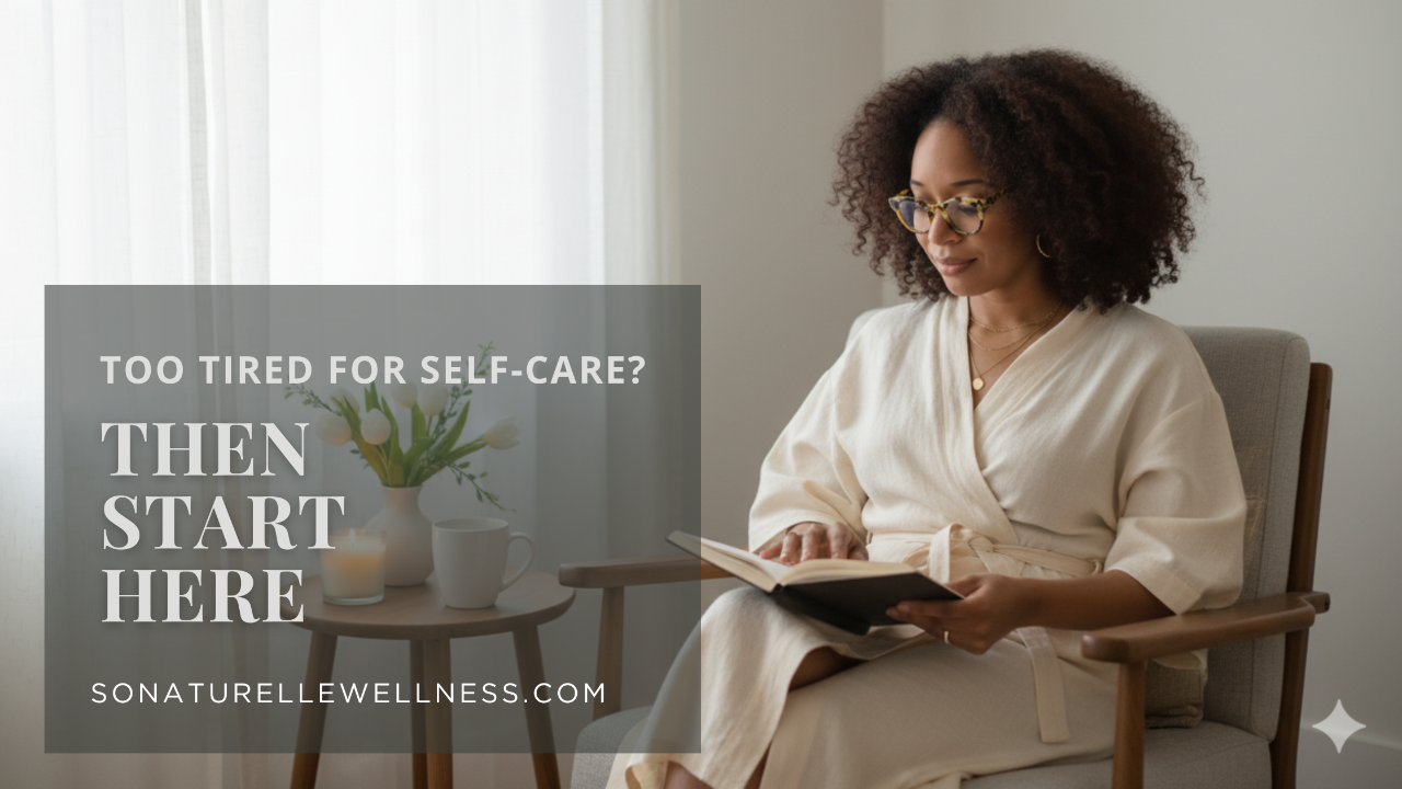 Woman over 50 reading by window in soft morning light during quiet self-care ritual