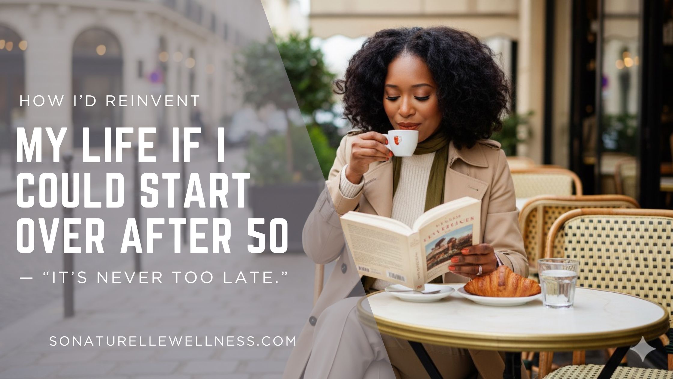 professional woman over 50, reinvent yourself in chic Paris