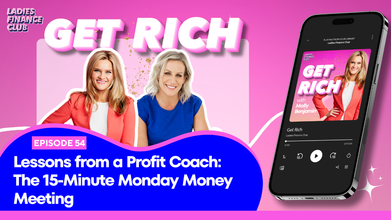 Woman reviewing finances during a weekly money meeting