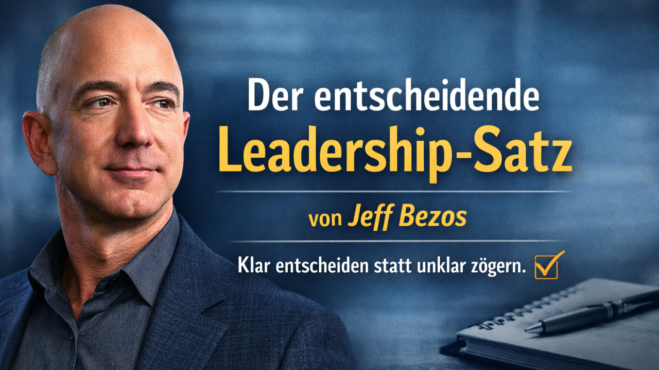 Der entscheidende Leadership-Satz von Jeff Bezos