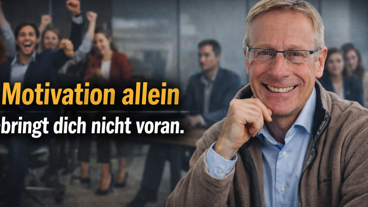 Motivation allein bringt dich nicht voran