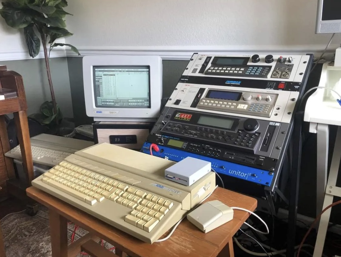 vintage computer cubase atari st electronic music setup
