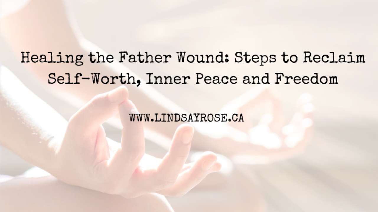 Woman practicing yin yoga, releasing tension from emotional trauma, representing healing from father wounds and reconnecting with self-worth.