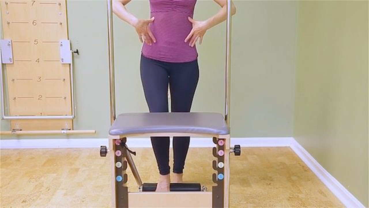 Pilates suspenders ribs to hips