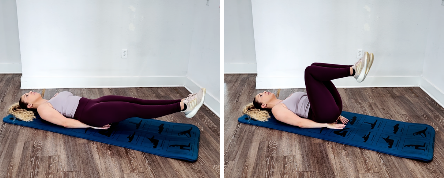 Bent leg raise exercise