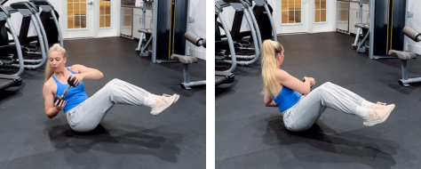 Russian twist exercise