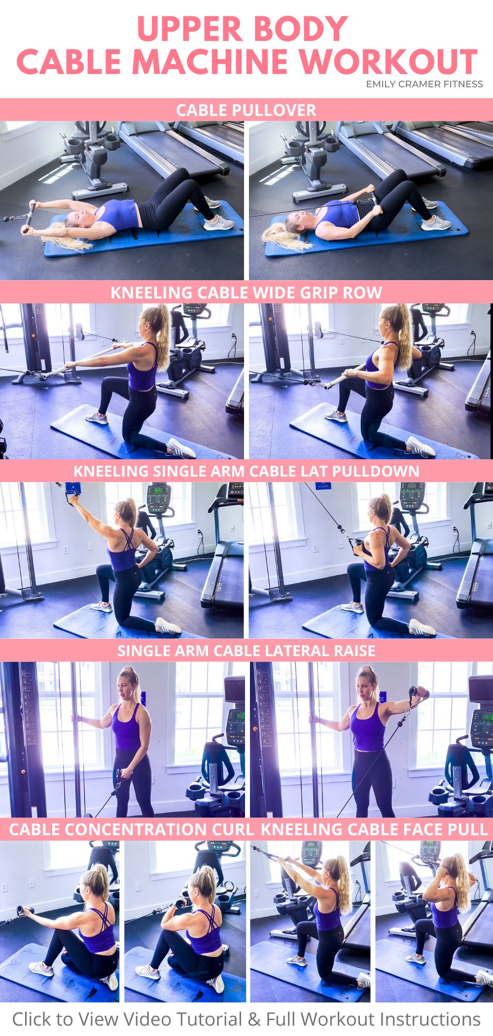 Upper Body Cable Machine Workout