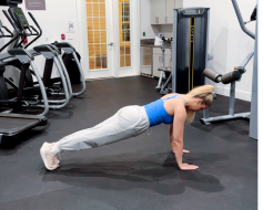 High plank exercise