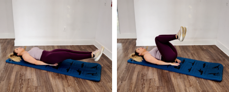 Bent leg raise exercise