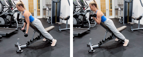 Spider curl exercise