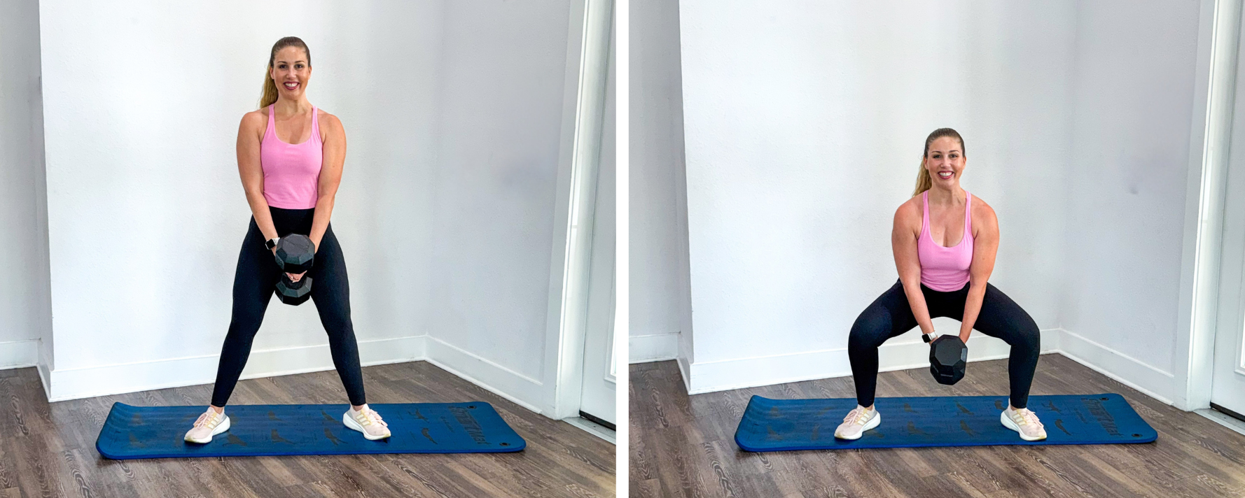 Dumbbell Sumo Squat Exercise for Legs Inner Thighs and Glutes