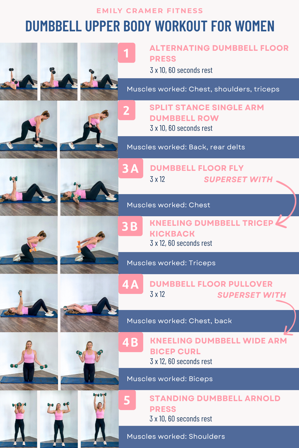 Dumbbell Upper Body Workout for Women