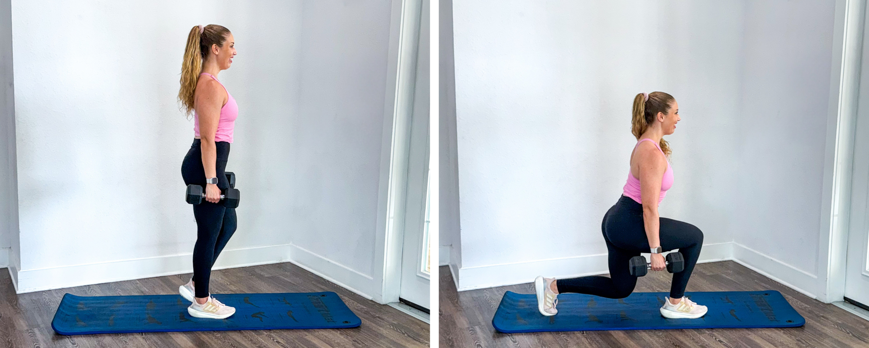 Dumbbell Reverse Lunge Exercise for Legs and Glutes