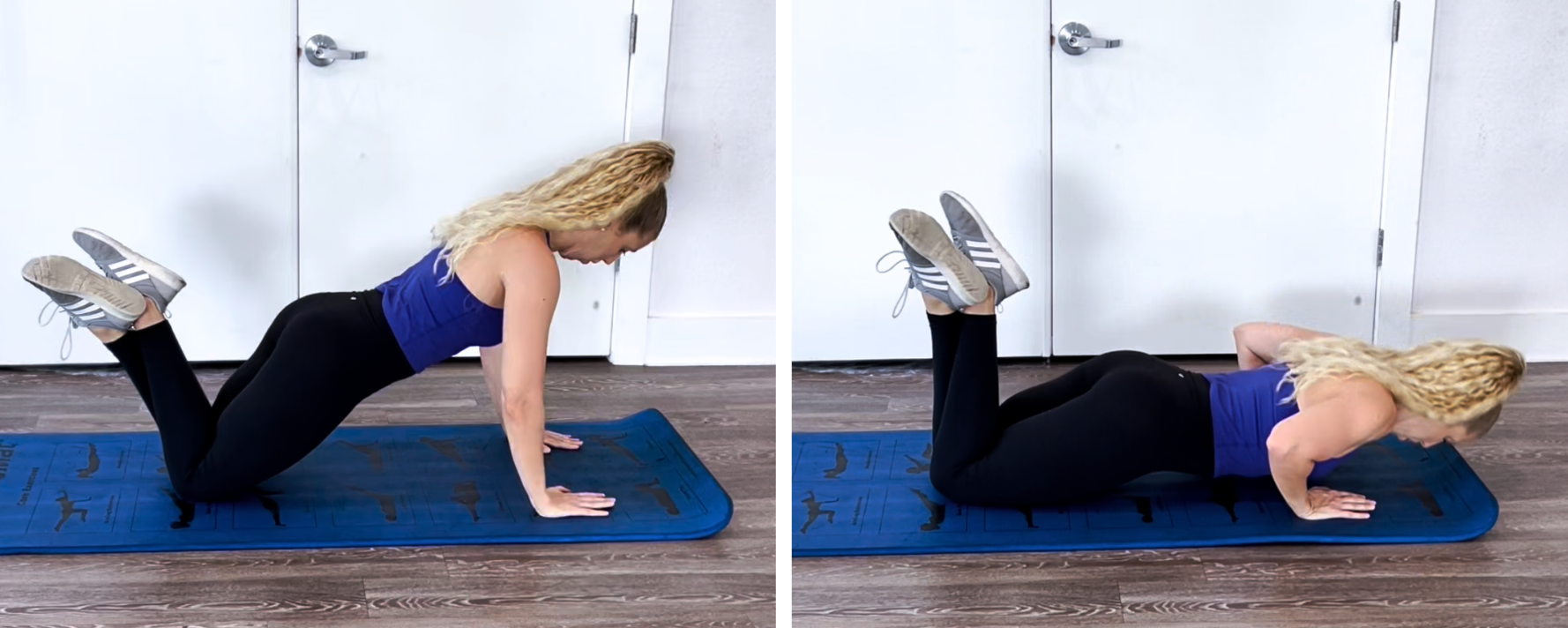 Kneeling push up exercise for chest