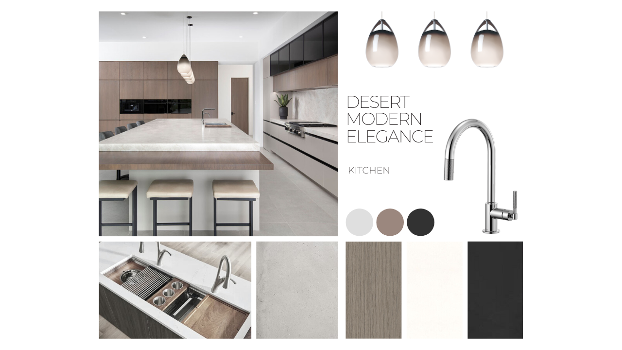 Modern Desert Elegance Home Mood Board