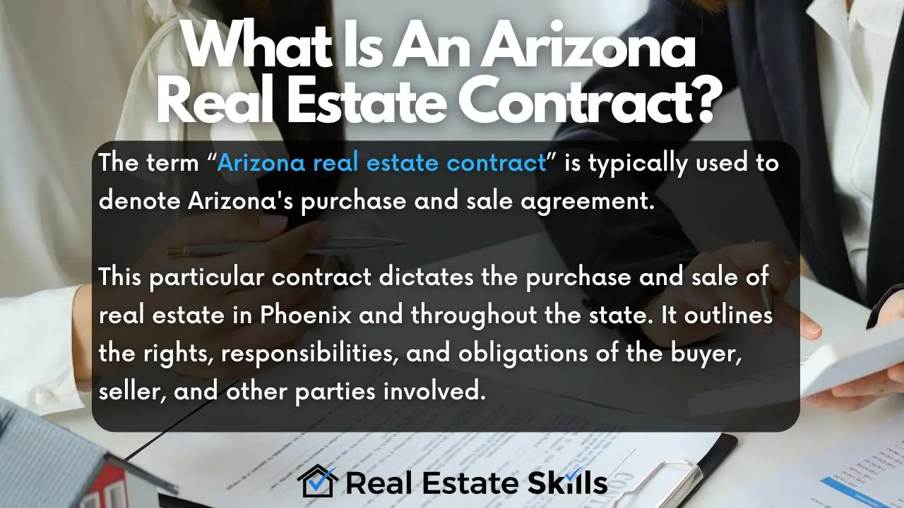 Arizona contract of sale real estate