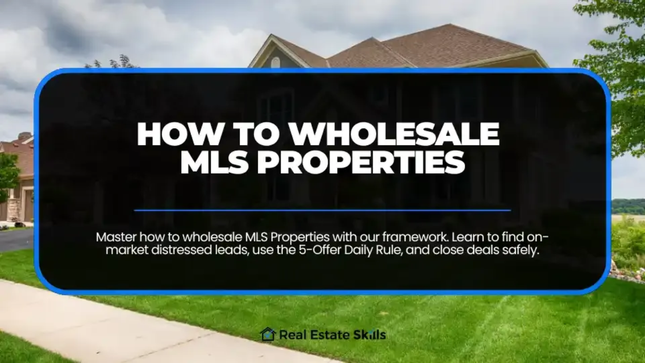 Can You Wholesale MLS Properties?