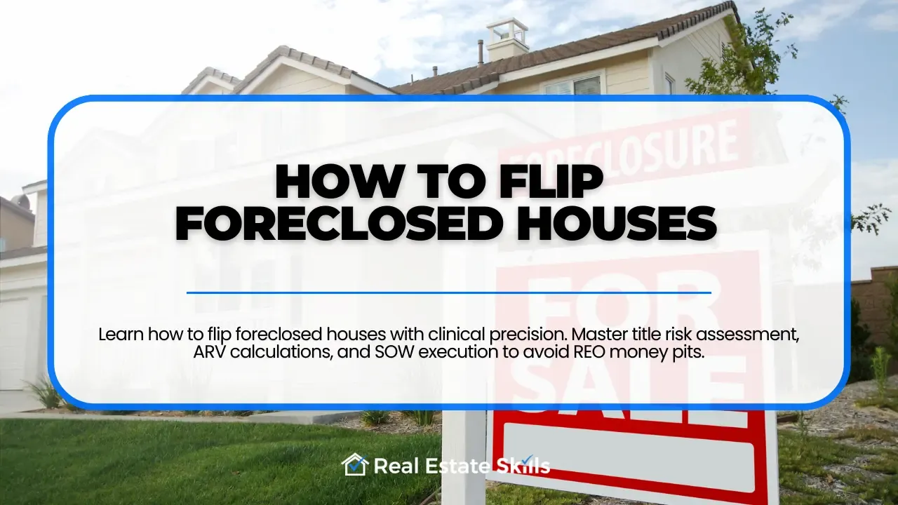 How To Flip Foreclosed Houses