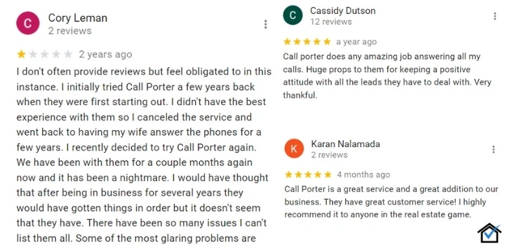 Worst Call Porter Reviews