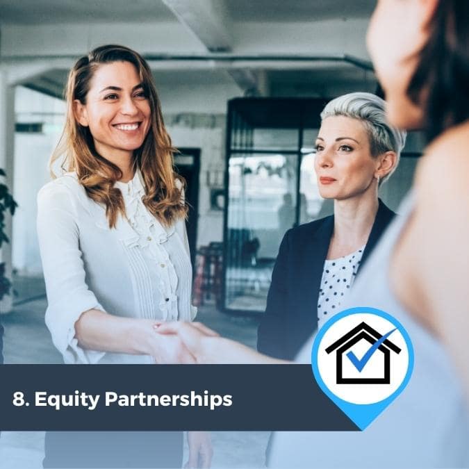 real estate investing with no money with equity partnerships