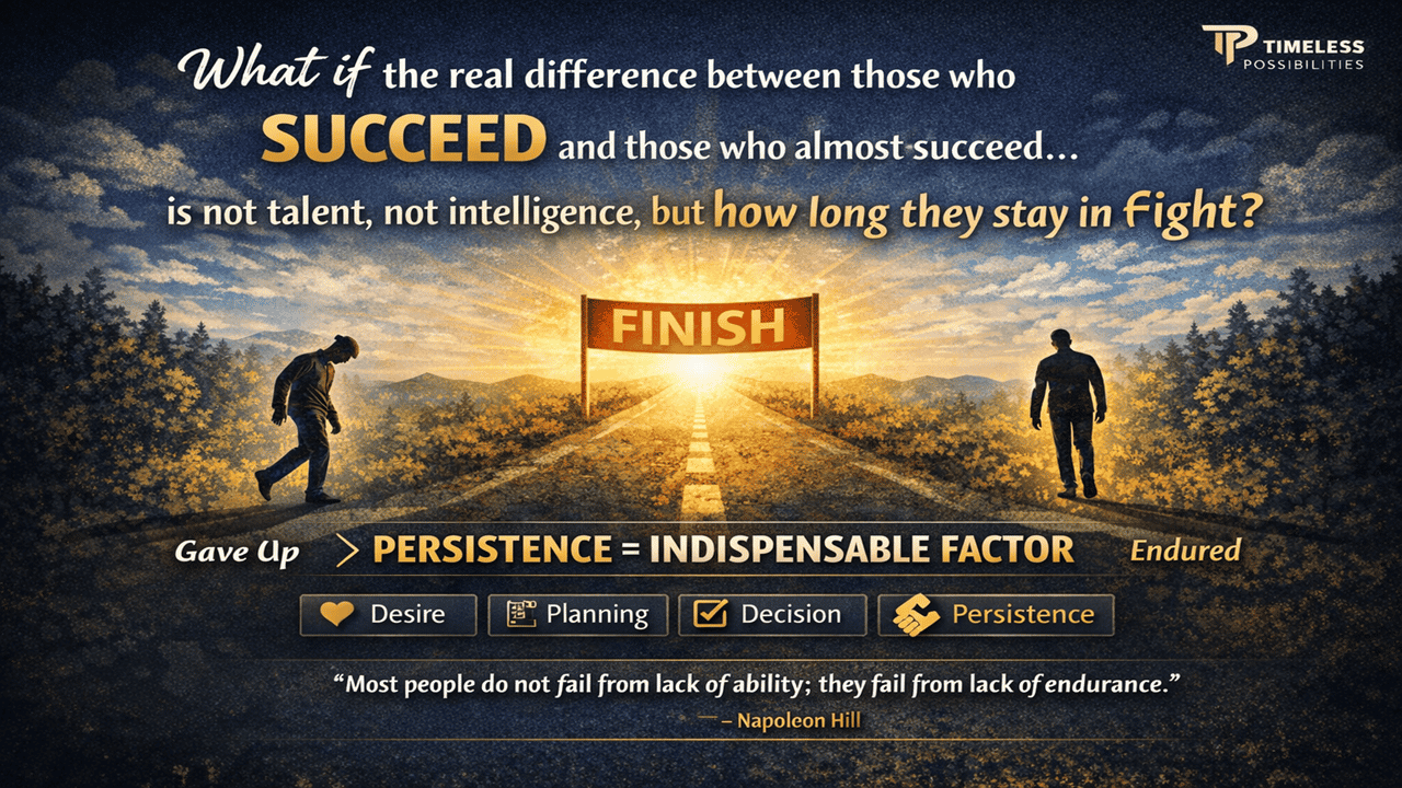 Think and Grow Rich chapter 9 Persistence: The Sustained Effort Necessary to Induce Faith