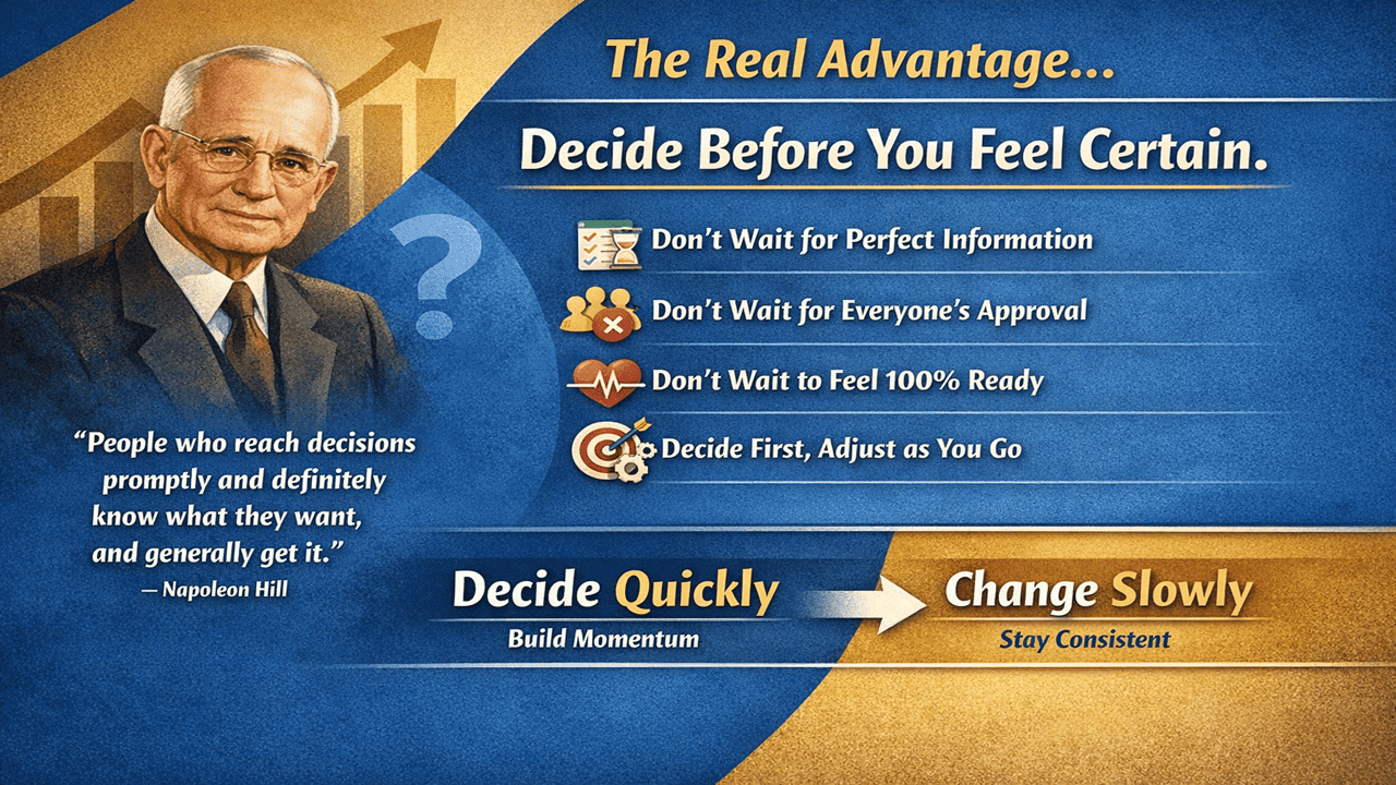 Think and Grow Rich chapter 8 Decision: The Mastery of Procrastination