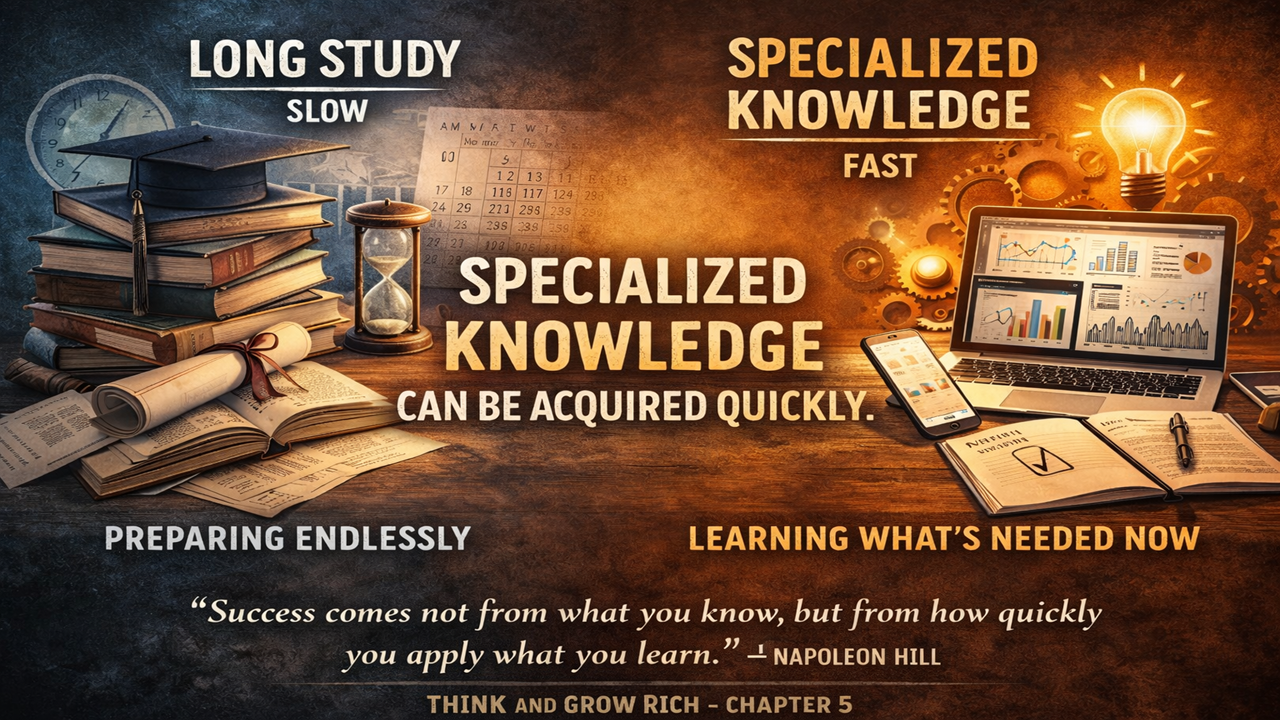 Think and Grow Rich chapter 5 Specialized Knowledge