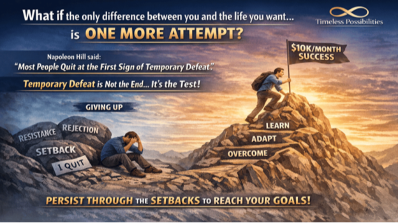 Think and Grow Rich chapter 9 Persistence: The Sustained Effort Necessary to Induce Faith