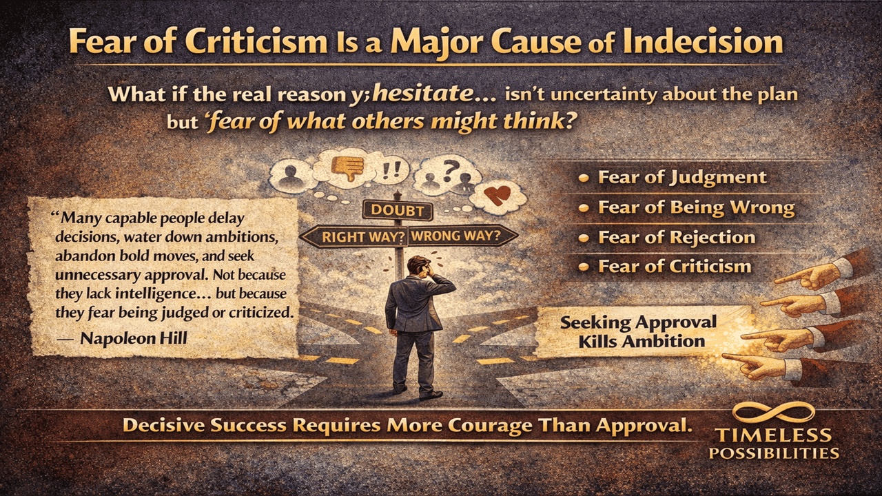 Think and Grow Rich chapter 8 Decision: The Mastery of Procrastination