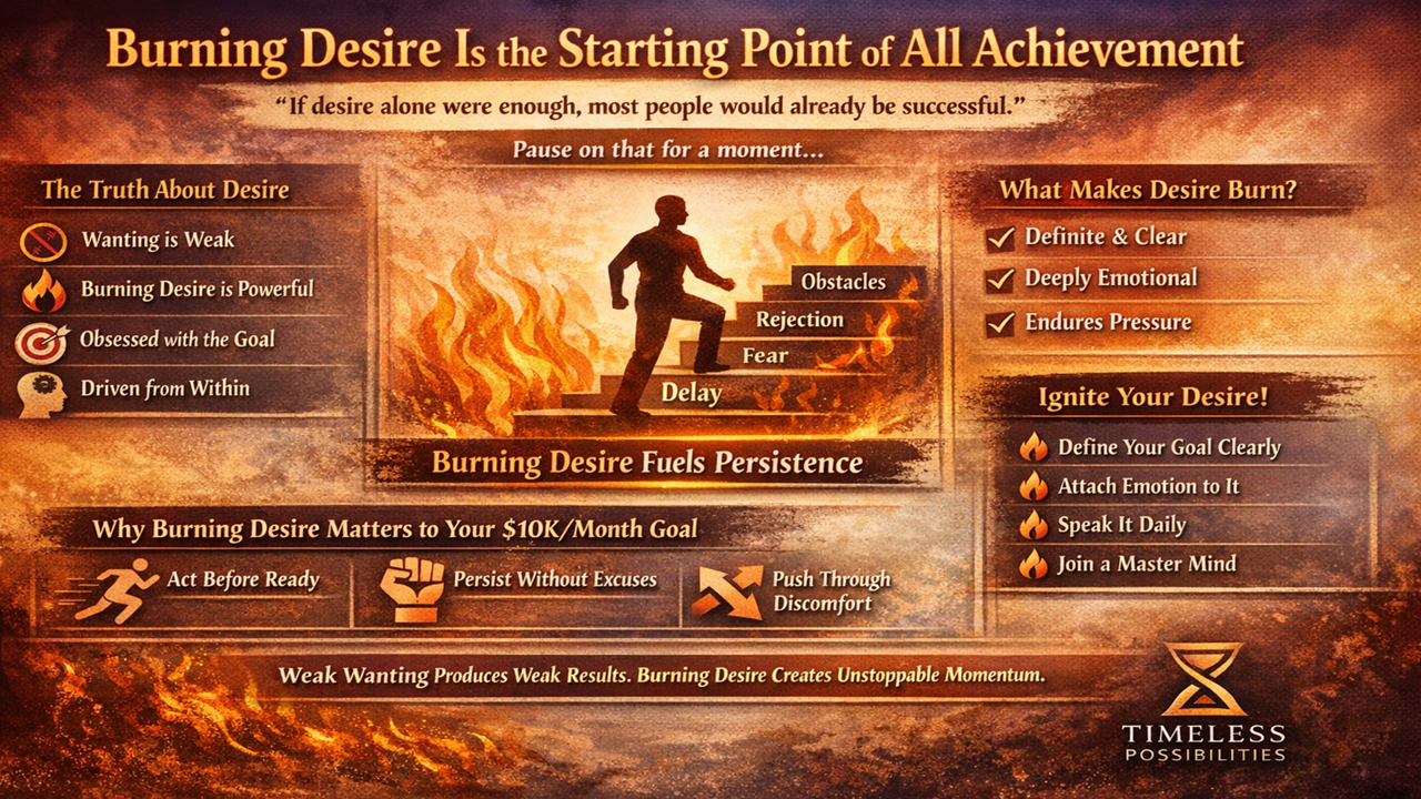 Think and Grow Rich Chapter 2 Desire The Turning Point Of All Achievement