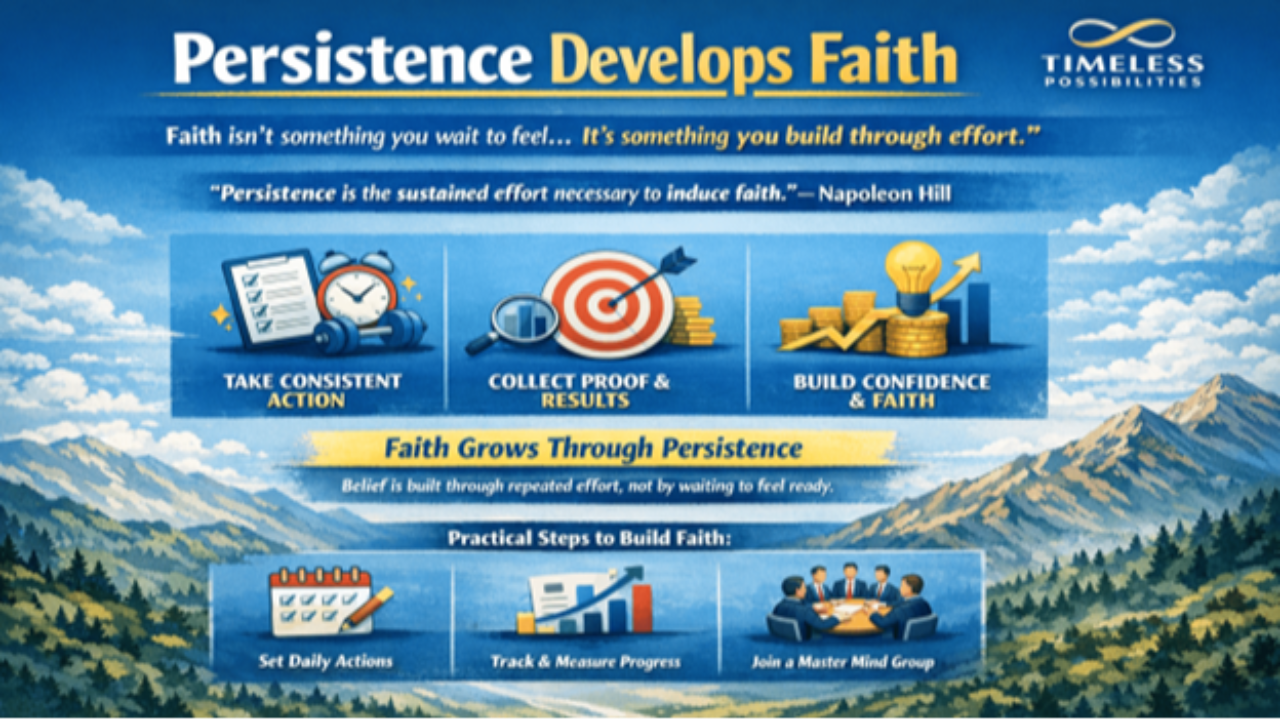 Think and Grow Rich chapter 9 Persistence: The Sustained Effort Necessary to Induce Faith