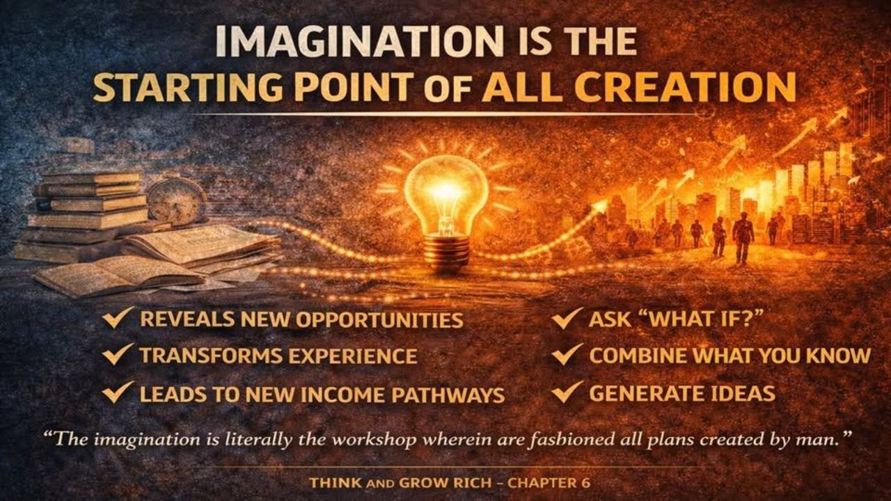 Think and Grow Rich chapter 6 Imagination Workshop of the Mind