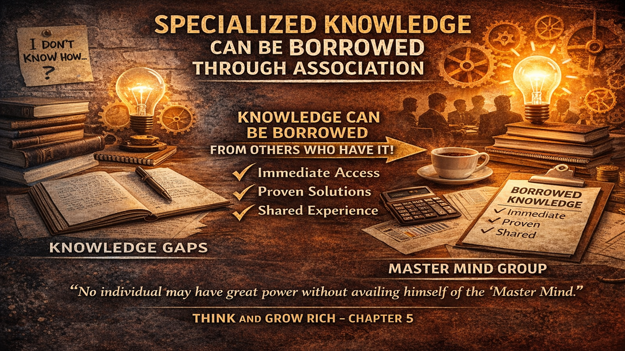 Think and Grow Rich chapter 5 Specialized Knowledge