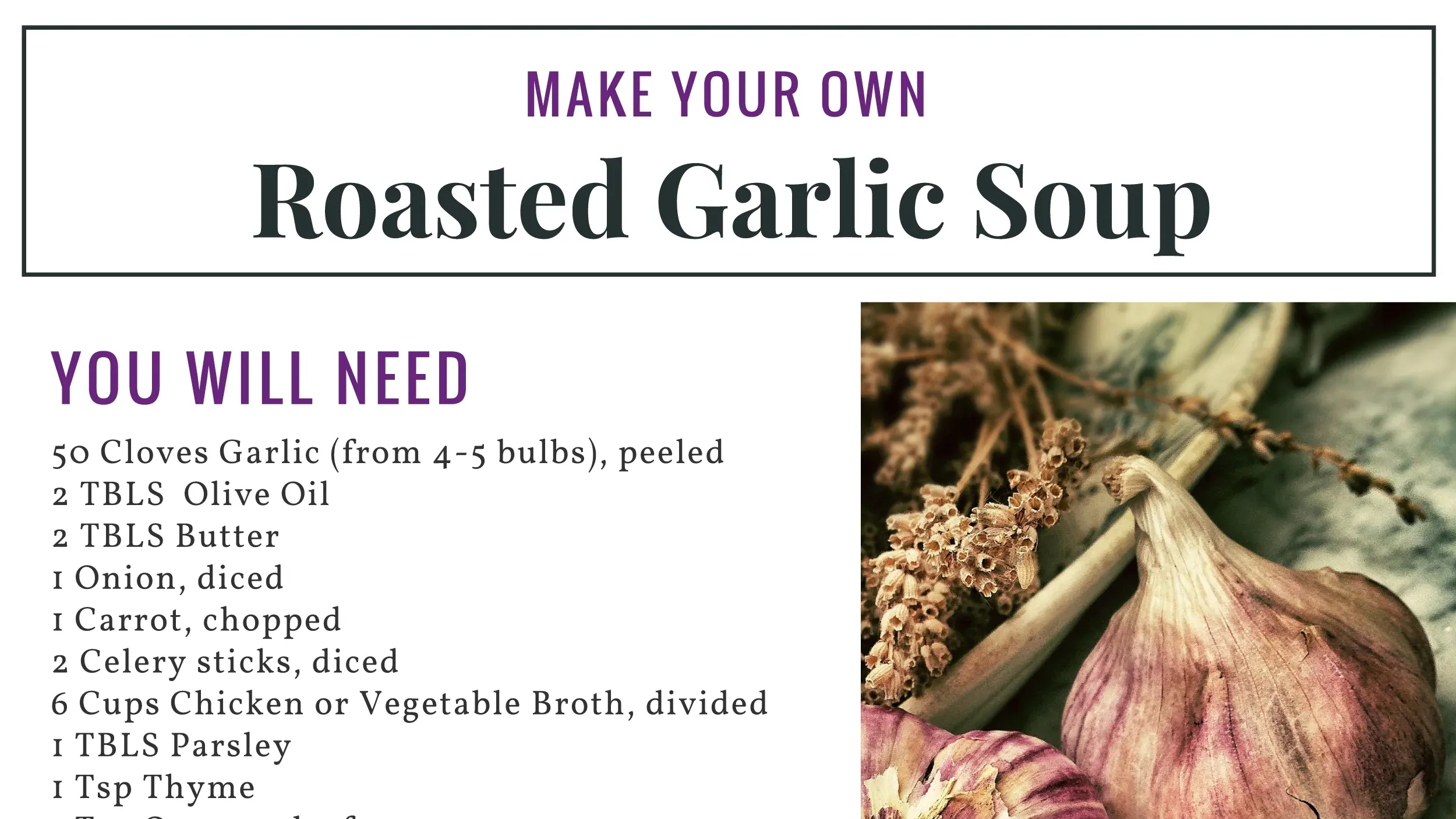 garlic soup recipe