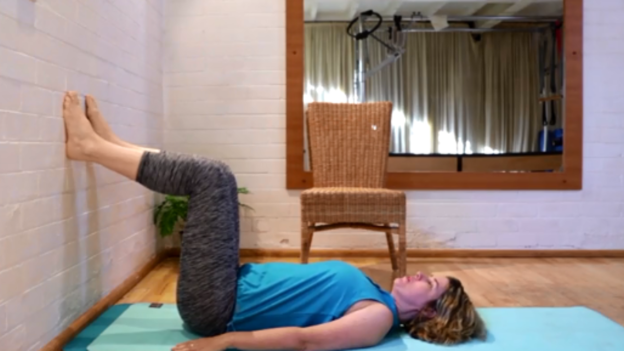 This is me doing 5 minutes of Pilates