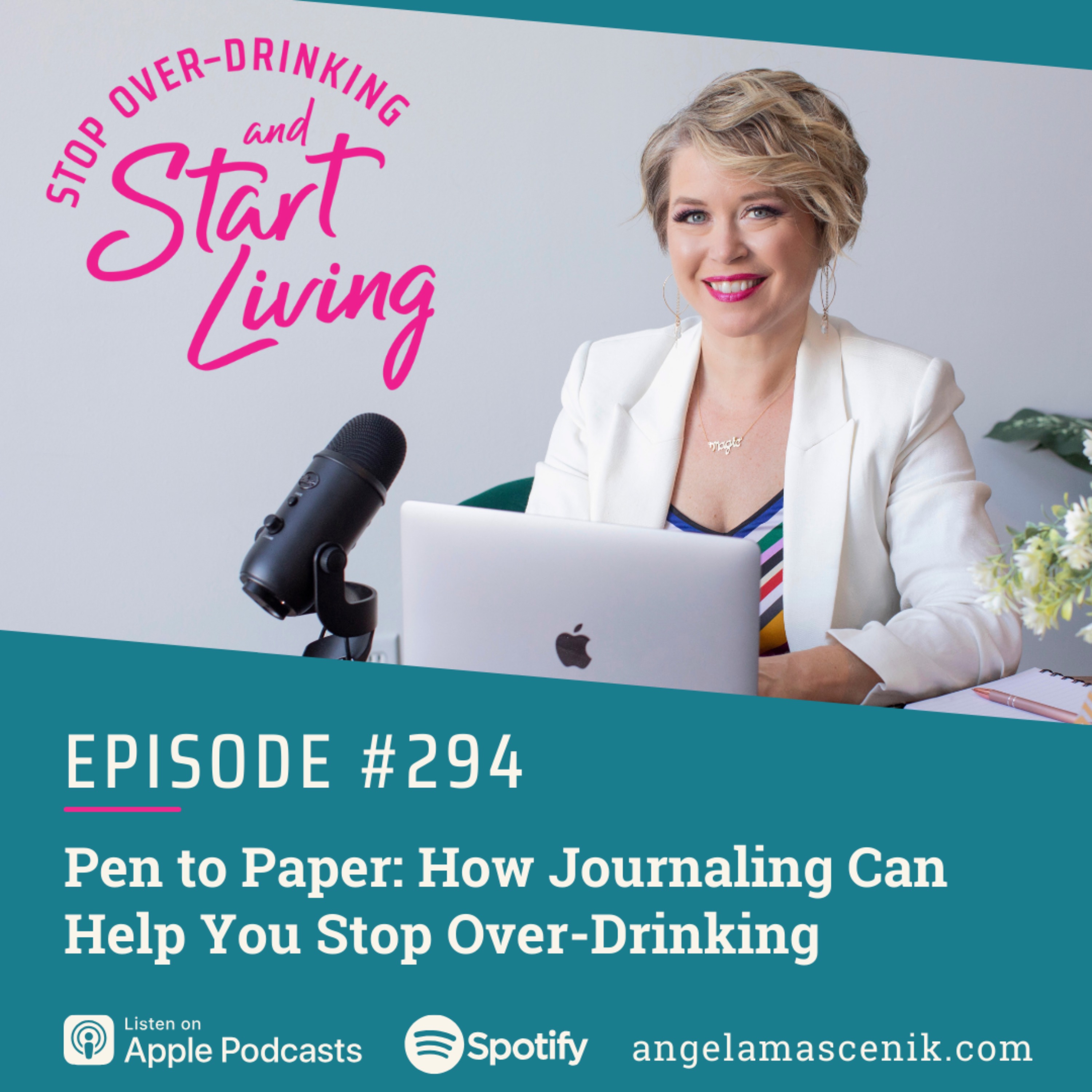 Ep 294 Pen to Paper: How Journaling Can Help You Stop Over-Drinking episode artwork