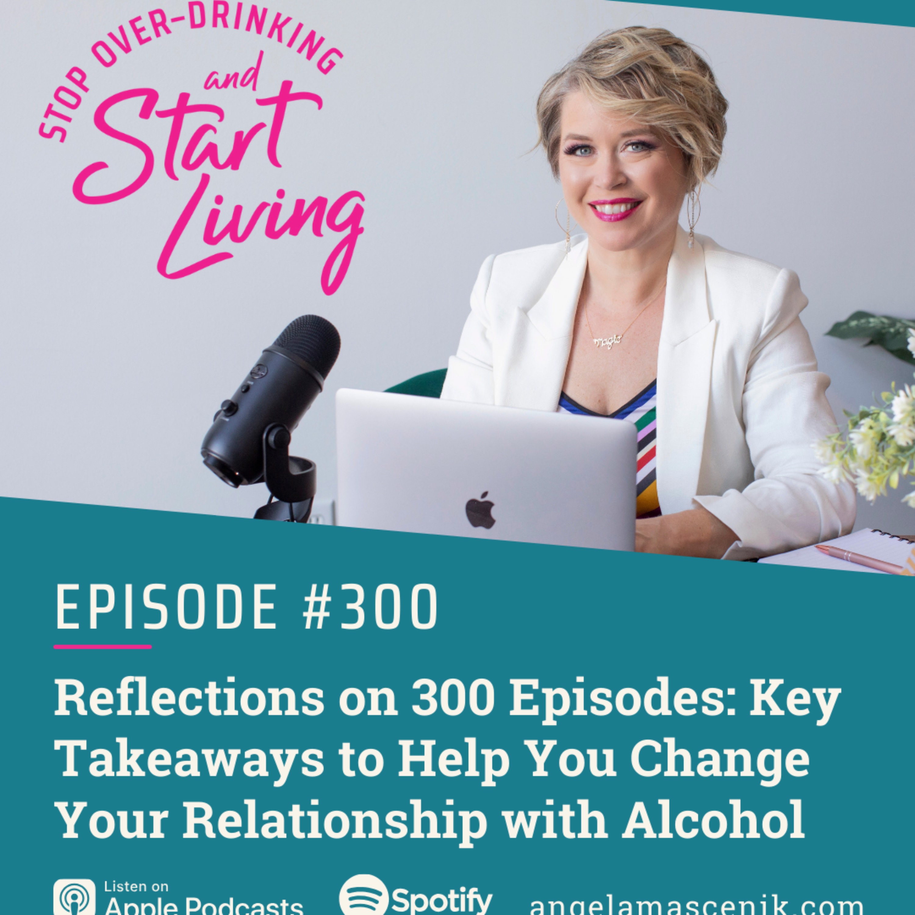 Ep 300 Reflections on 300 Episodes: Key Takeaways to Help You Change Your Relationship with Alcohol episode artwork